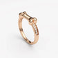 925 Sterling Silver Personalized Pet Name Ring – Custom Dog Bone & Cat Name Ring – Adjustable Gold-Plated Jewelry for Women & Men Close Knot